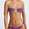 Azure By Oh Polly Swim Multiway Bikini Top in Multi Print Azure By Oh Polly Swim Multiway Bikini Top in Multi Print