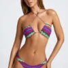 Azure By Oh Polly Swim Multiway Bikini Top in Multi Print Azure By Oh Polly Swim Multiway Bikini Top in Multi Print