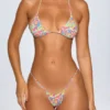 Comino Triangle Bikini Top in Bright Multi Print