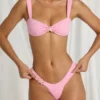 Inara Thong Bikini Bottoms in Candyfloss Pink