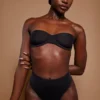 Intimates Soft Mesh Strapless Bra in Black