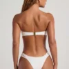 Maui Bead-Embellished Wide-Strap Cheeky Bikini Bottoms in Ivory