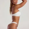 Maui Bead-Embellished Wide-Strap Cheeky Bikini Bottoms in Ivory