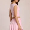 Nalia Modal Plunge Top in Blossom Pink