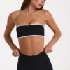 Soft Active Bandeau Sports Bra in Black Soft Active Bandeau Sports Bra in Black