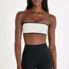Soft Active Bandeau Sports Bra in Ivory Soft Active Bandeau Sports Bra in Ivory