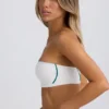 Soft Active Bandeau Sports Bra in White Soft Active Bandeau Sports Bra in White