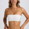 Soft Active Bandeau Sports Bra in White Soft Active Bandeau Sports Bra in White