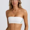 Soft Active Bandeau Sports Bra in White Soft Active Bandeau Sports Bra in White