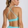 Soft Active Cross-Back Sports Bra in Aqua Soft Active Cross-Back Sports Bra in Aqua