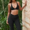 Soft Active Cross-Back Sports Bra in Black Soft Active Cross-Back Sports Bra in Black