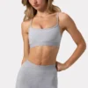Soft Active Cross-Back Sports Bra in Grey Marl Soft Active Cross-Back Sports Bra in Grey Marl