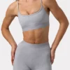 Soft Active Cross-Back Sports Bra in Grey Marl Soft Active Cross-Back Sports Bra in Grey Marl