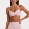 Soft Active Sports Bra in Blush Marl Soft Active Sports Bra in Blush Marl
